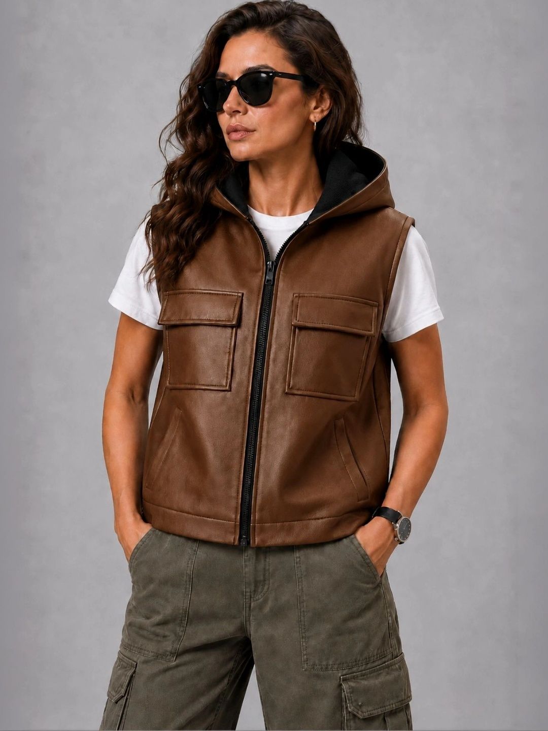 Raxedo Women Leather Training or Gym Jacket-picture-19