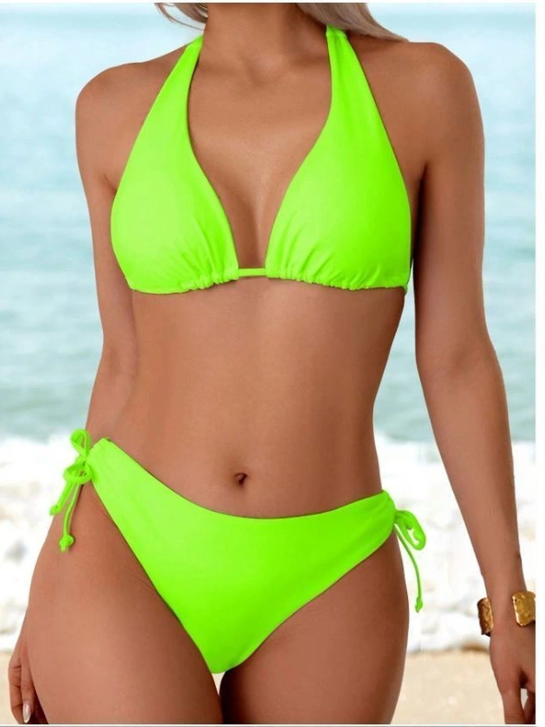 Vimart Enterprise Halter Neck Stretchable Swim Bikini Set-picture-32