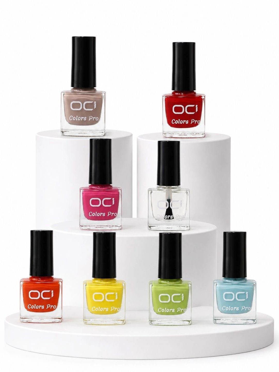 OCI Set Of 8 Pro Nail Enamel Nail Polish - 5 ml Each - Adda Ready & Sunny Vibes-image-41