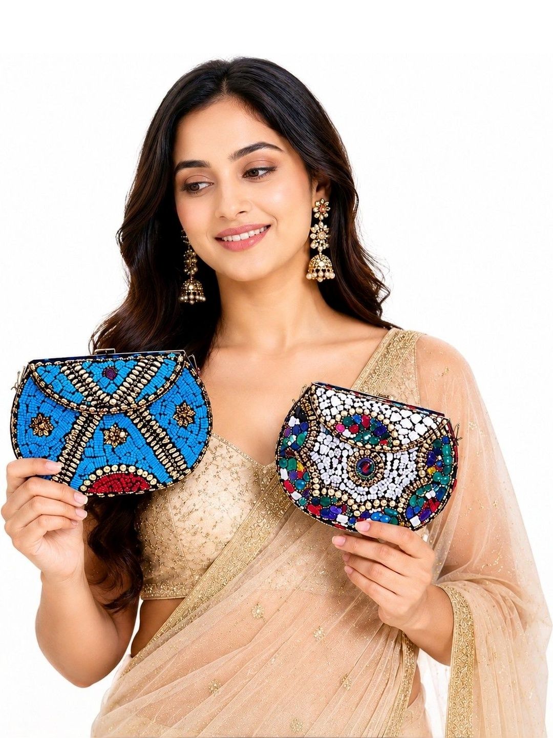 Sangria Embellished Box Clutch-picture-48