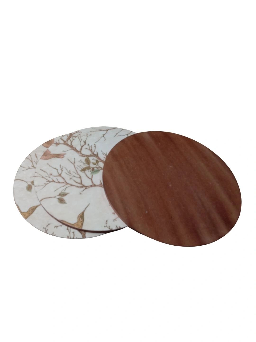 THE HOME CO. 4-Pcs Beige Printed Round Table Placemats-picture-34
