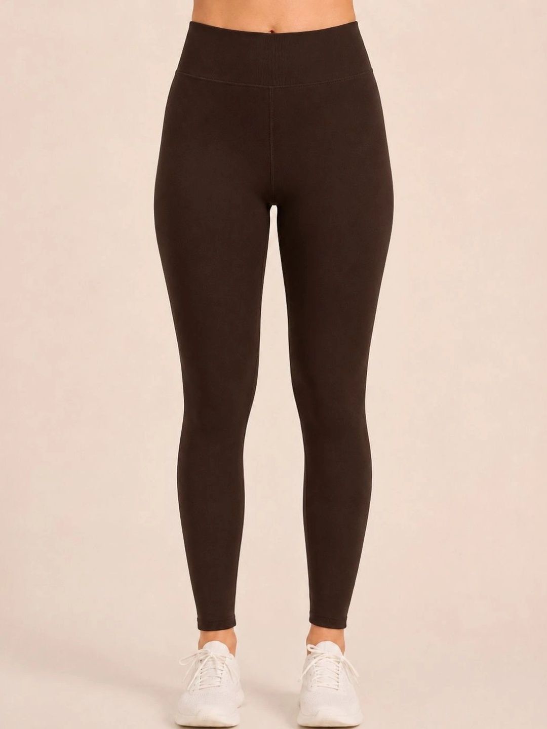 SECRETS BY ZEROKAATA High Waist Winter Fur Ankle Length Thermal Bottoms-image-43
