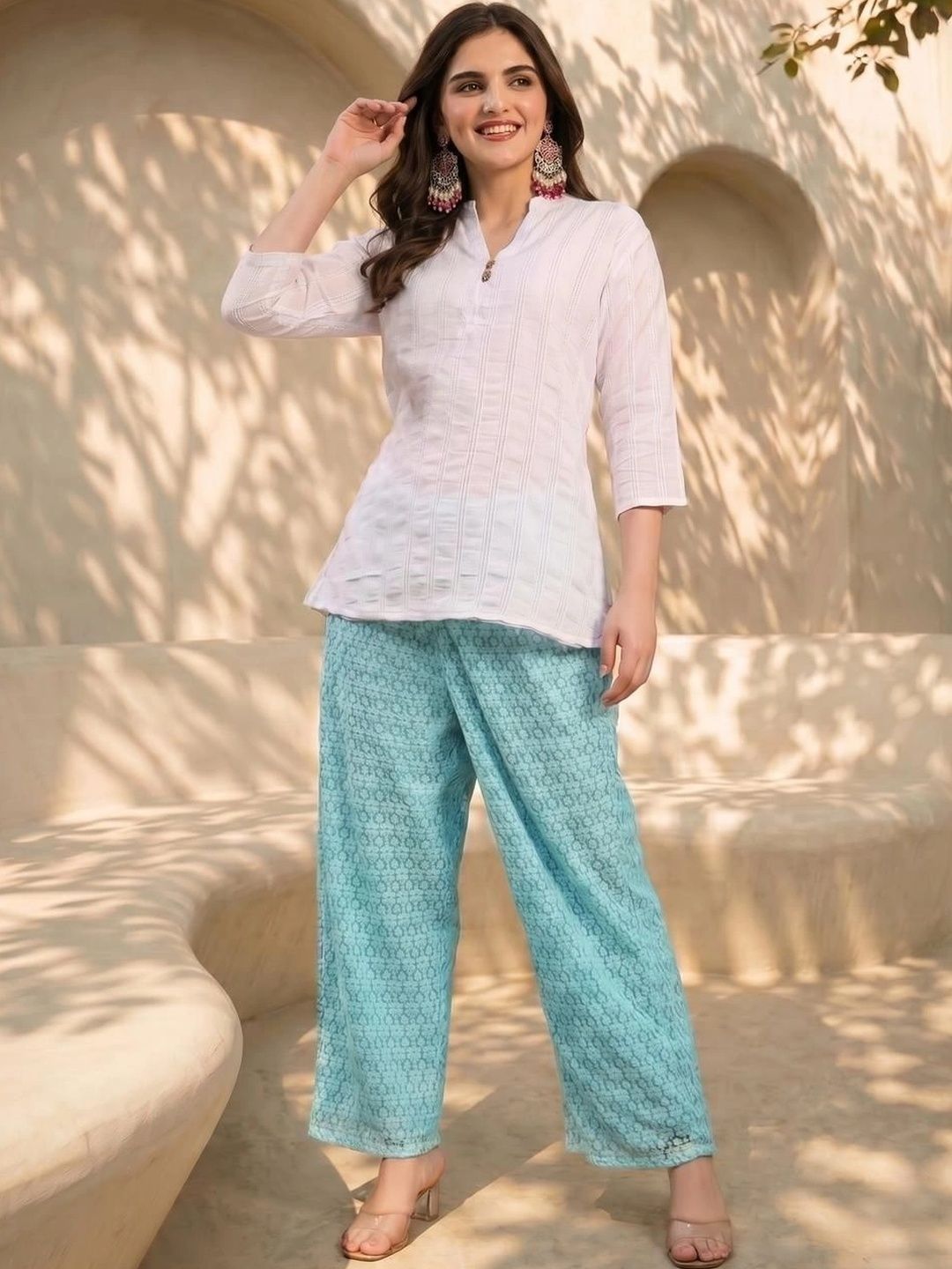 Ishin Women Knitted Ethnic Palazzos-picture-54