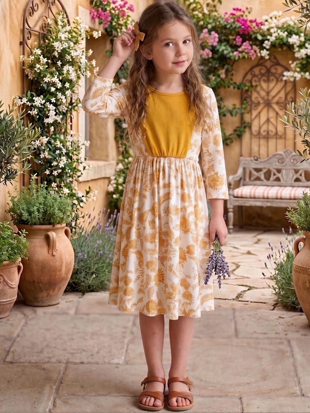 Miss & Chief Floral Print A-Line Dress-picture-35