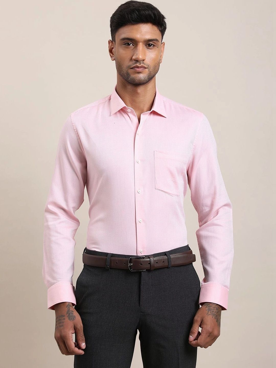 Turtle Men Standard Slim Fit Formal Shirt-picture-34