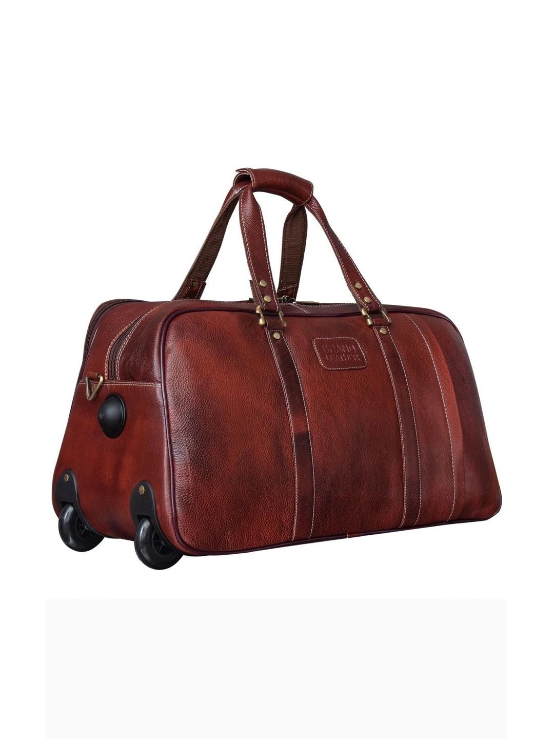 BRAND LEATHER Textured Soft-Sided Cabin Duffel Bag-image-38