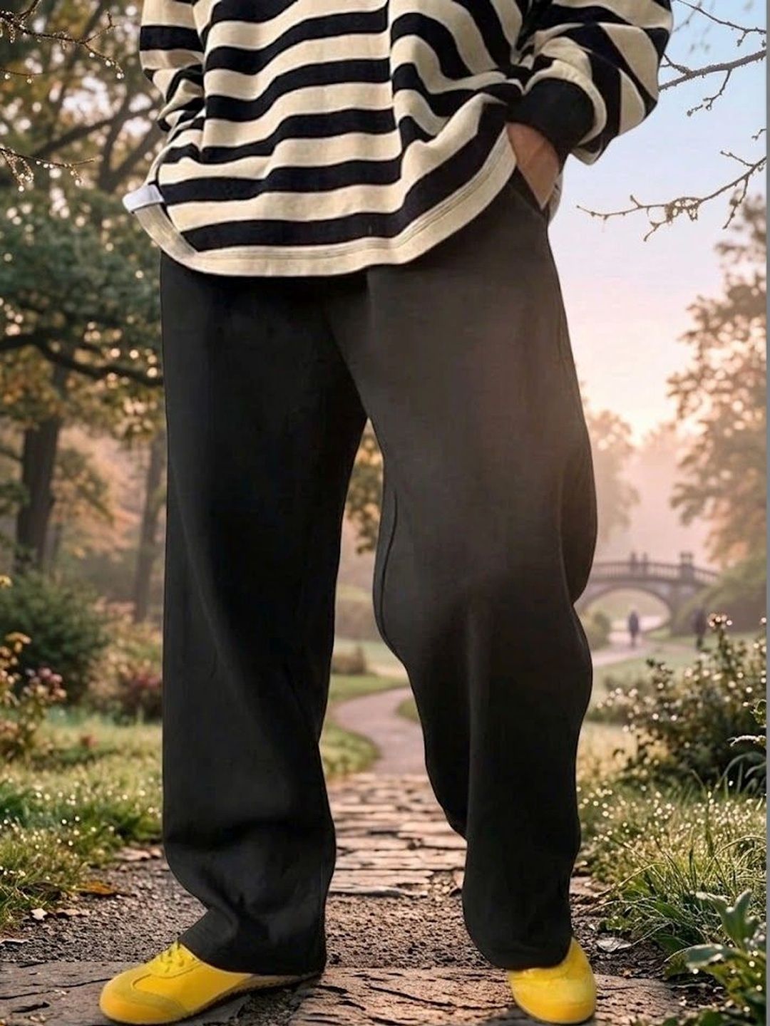 SYNZO Men Relaxed Easy Wash Trousers-picture-48