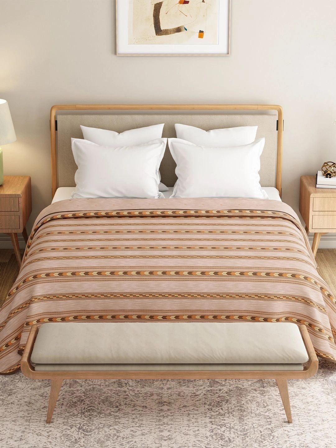 MYTRIDENT Multicoloured Geometric AC Room Dohar-image-48