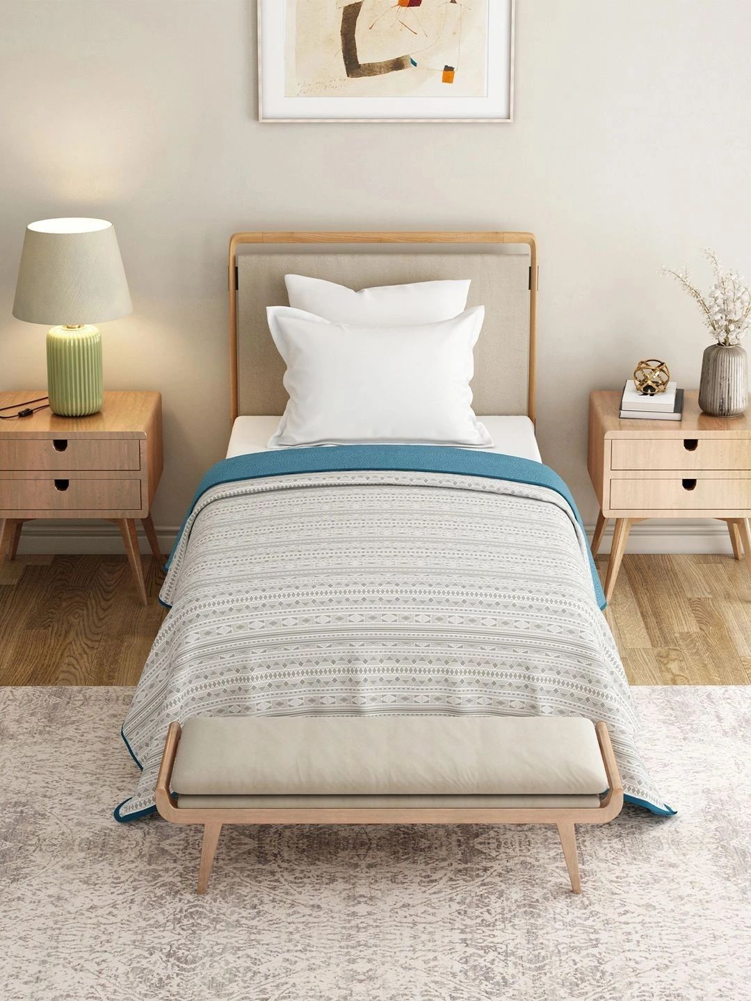 MYTRIDENT Multicoloured Geometric AC Room Dohar-image-11