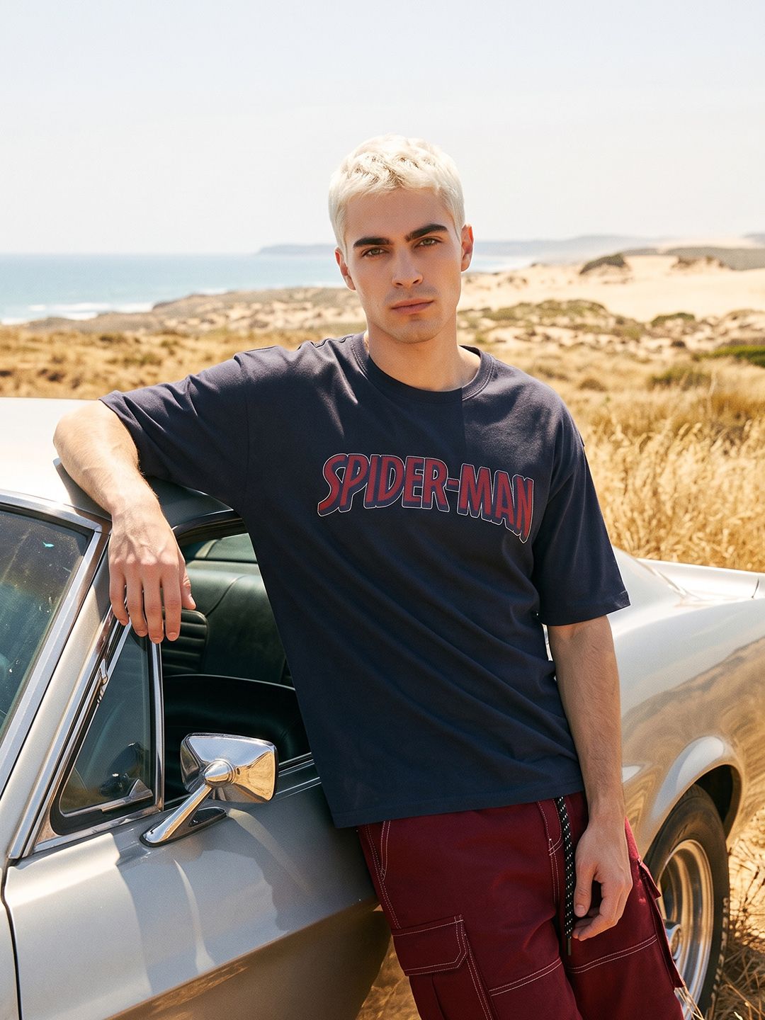 Kook N Keech Oversized Fit Spider-Man Graphic Printed Pure Cotton T-shirt-picture-51