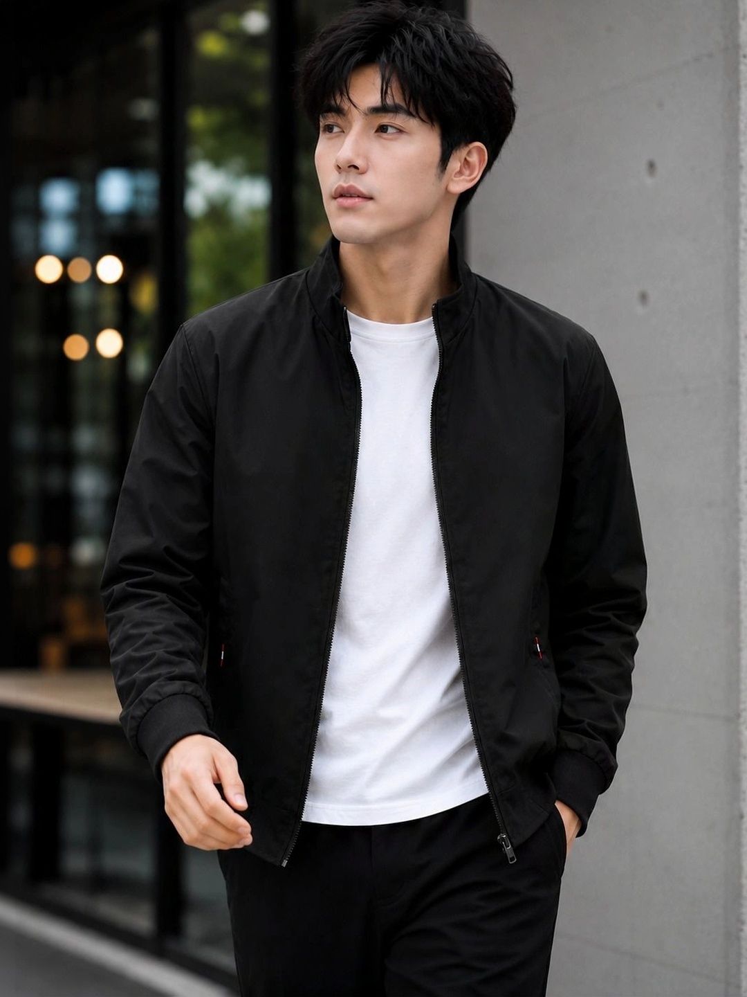 Moda Rapido Men Lightweight Running Bomber Jacket-picture-34