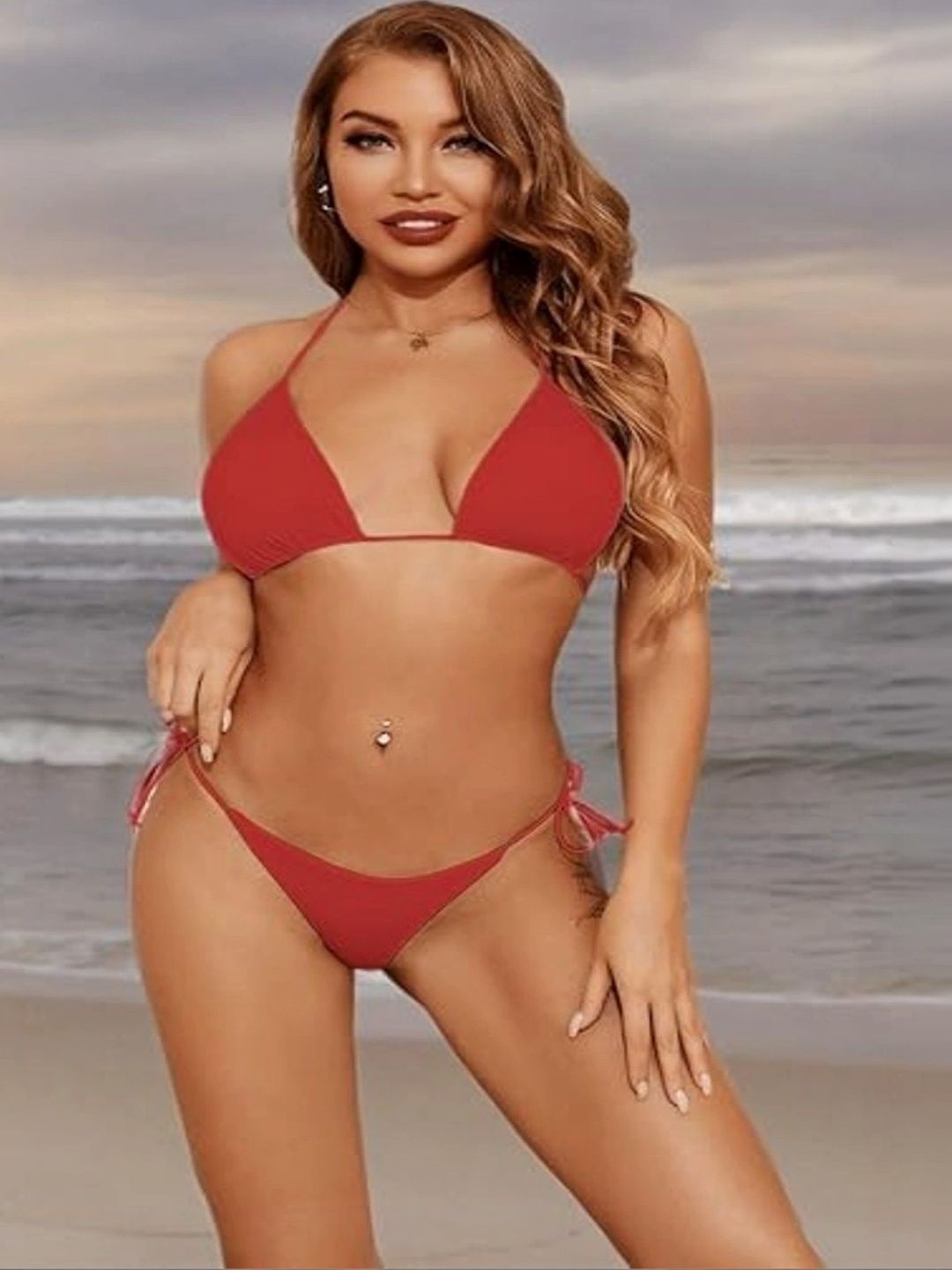 Shreeji couture Halter Neck Swim Bikini Set-picture-37