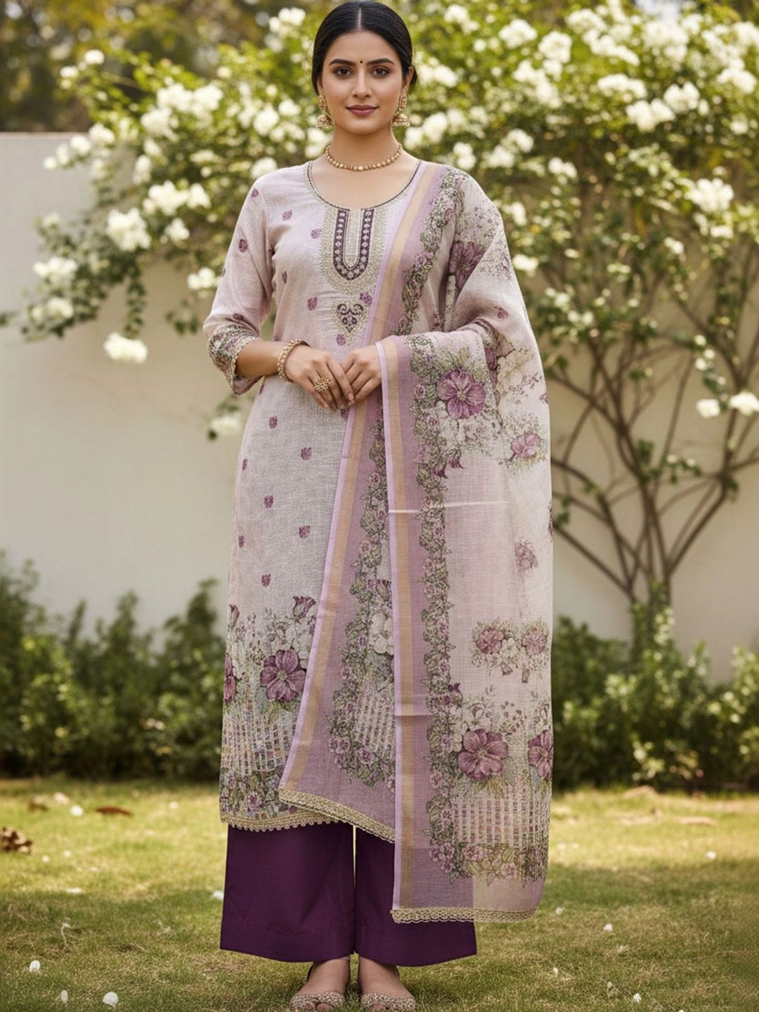 MANVAA Printed Linen Unstitched Dress Material-picture-13