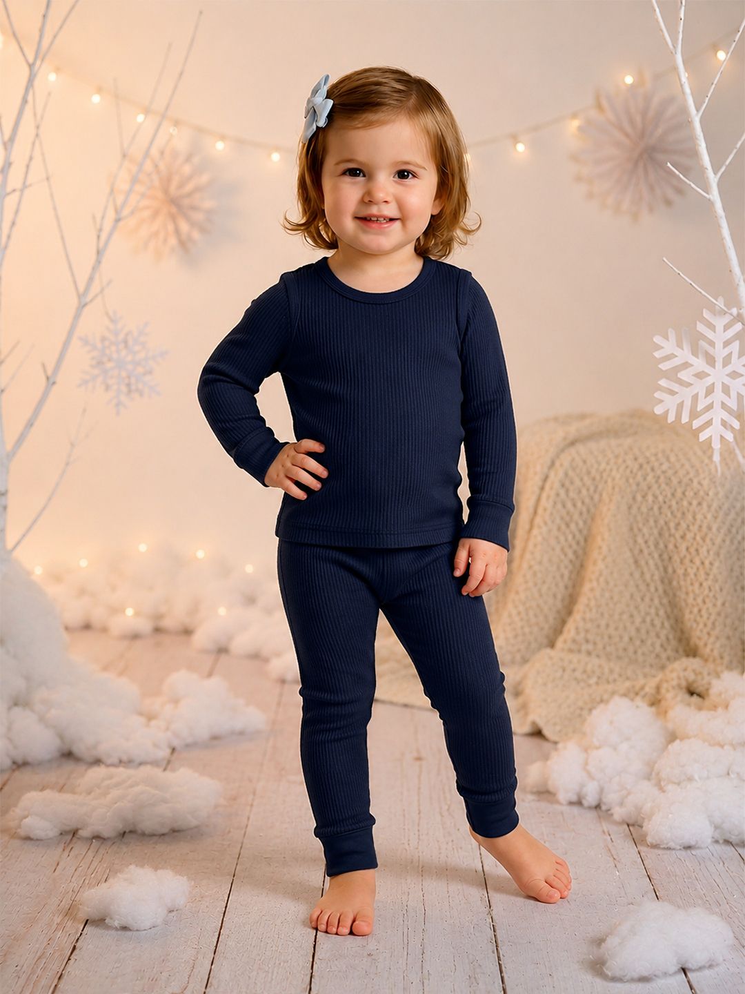 Kanvin Girls Cotton Round Neck Thermal Set-picture-52
