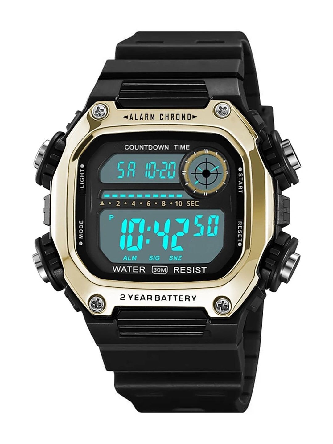 Time Up Unisex Dial & Straps Digital Chronograph Watch 200M-106-picture-22