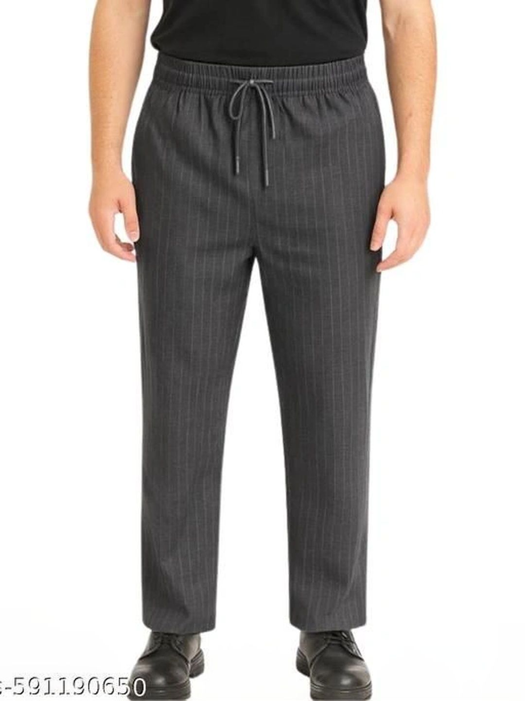 Global Jeans Men Striped Mid-Rise Relaxed Fit Lounge Pants-picture-31