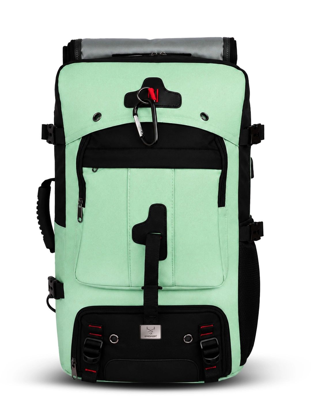 REDHORNS Unisex Contrast Detail Backpack with Compression Straps-image-35