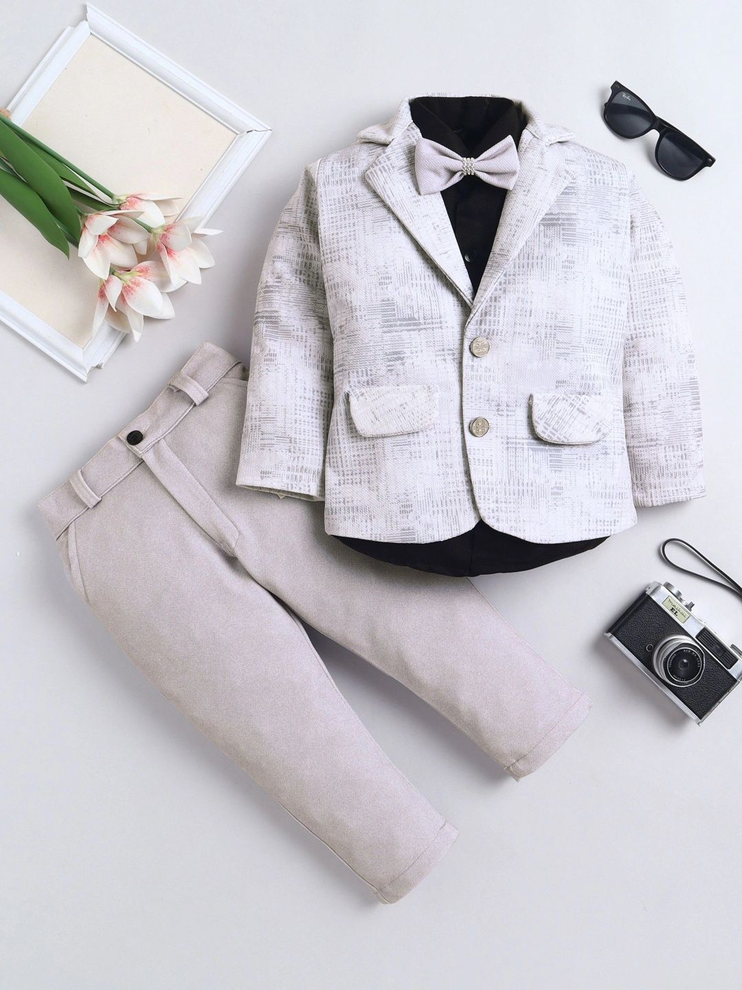 Miss & Chief Boys Notched Lapel Single-Breasted Three-Piece Suit-picture-57