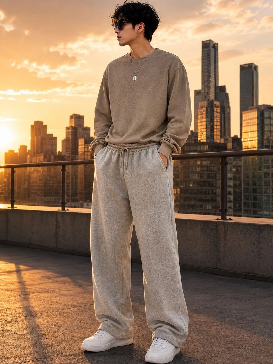 SYNZO Men Relaxed Easy Wash Trousers-picture-16