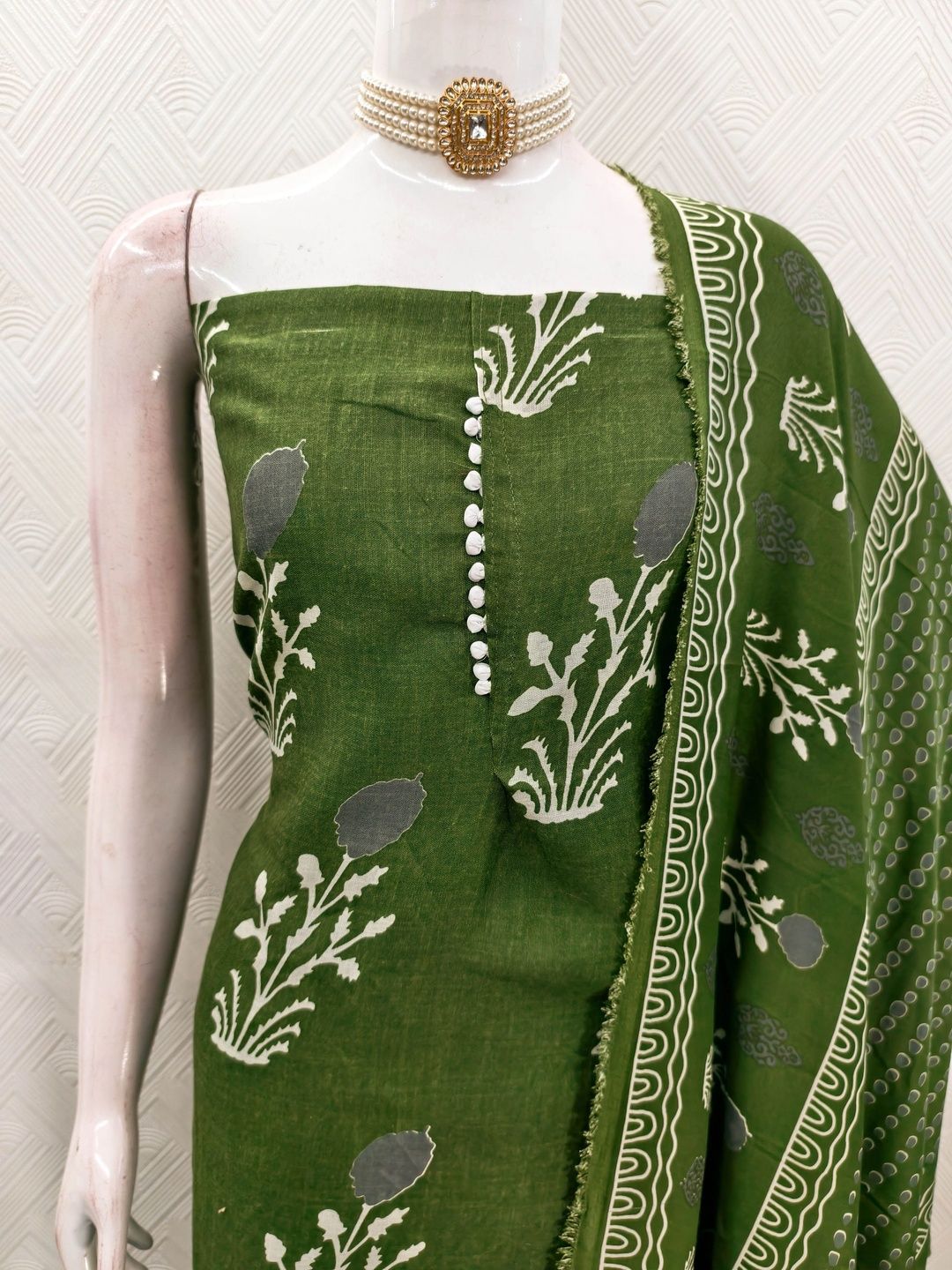 KALINI Printed Pure Cotton Unstitched Dress Material-picture-12