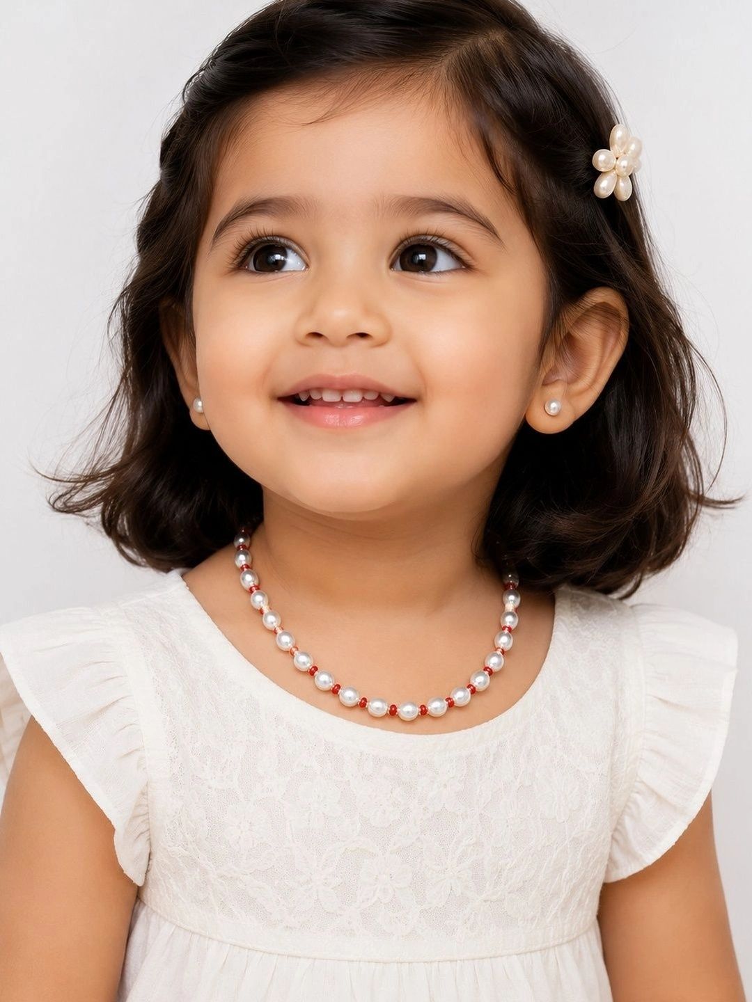 KASHVI PEARLS AND JEWELLERS Gold-Plated Stone Studded & Beaded Necklace and Earrings-picture-16