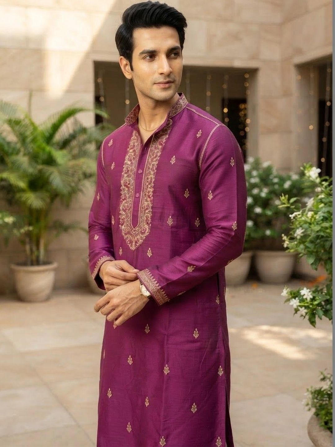RAJLAXMI FASHION Men Embroidered Thread Work Kurta-picture-56
