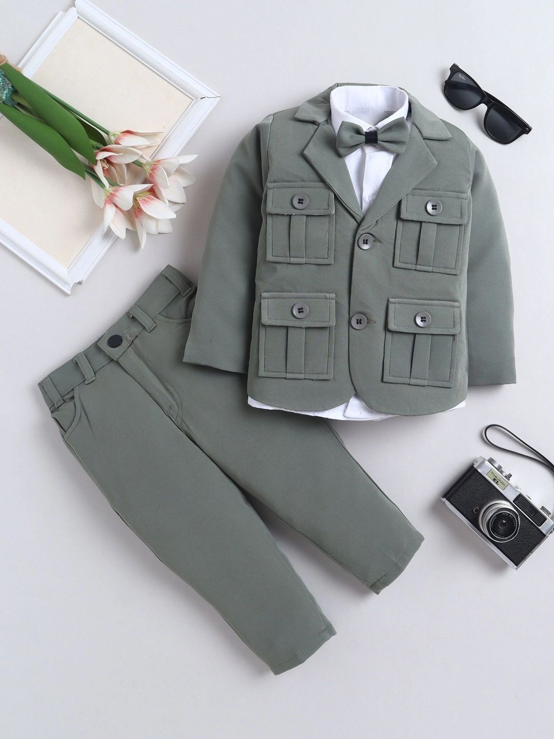 Miss & Chief Boys Notched Lapel Single-Breasted Three-Piece Suit-picture-50