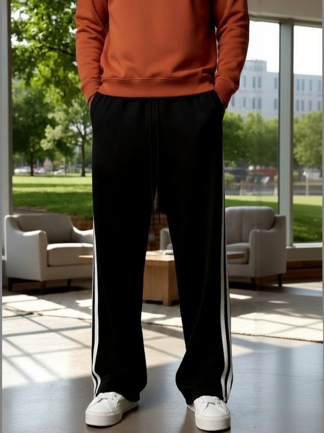 Daphne Maurier Men Regular Fit Striped Track Pants-picture-15