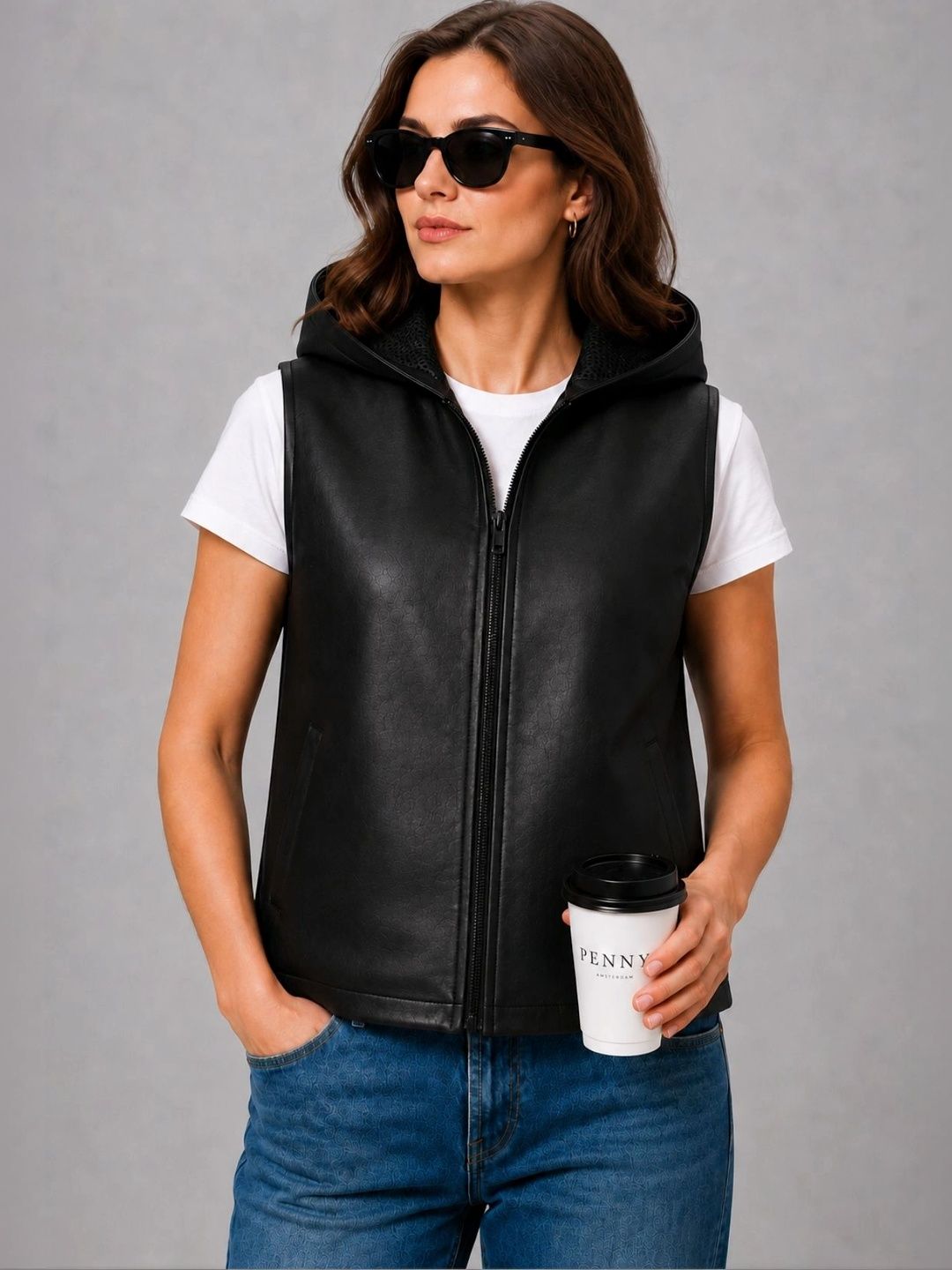 Raxedo Women Leather Training or Gym Jacket-picture-11