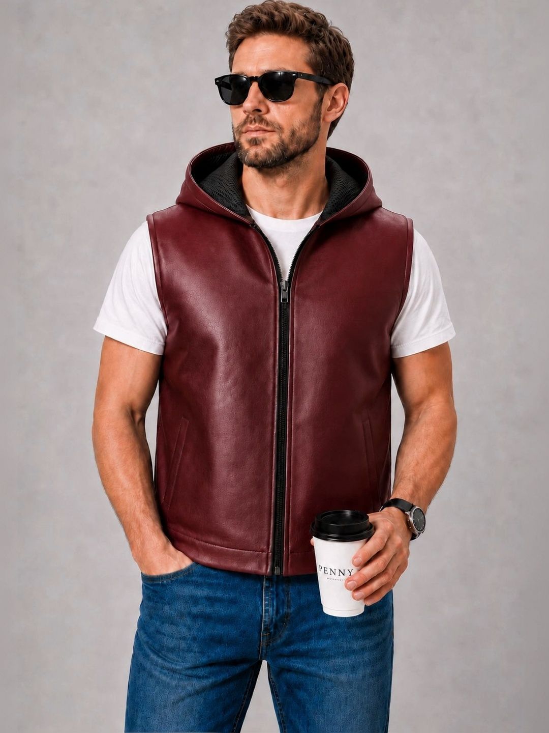 Raxedo Men Leather Training or Gym Jacket-picture-31