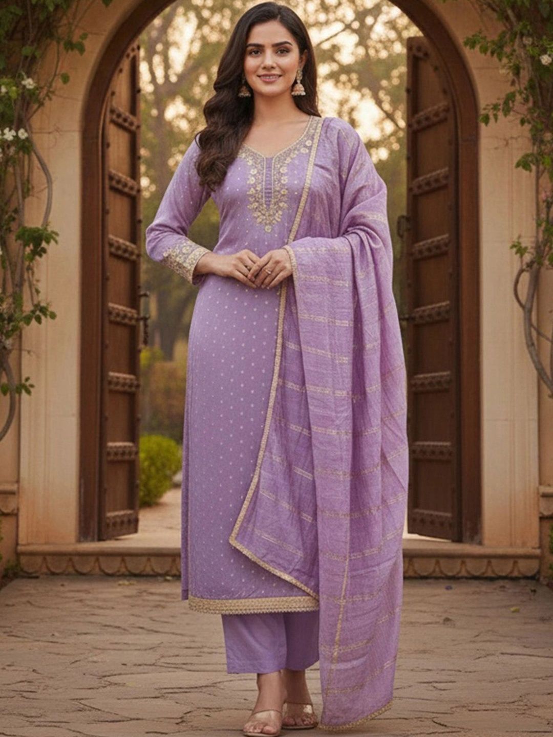 KALINI Printed Unstitched Dress Material-picture-38