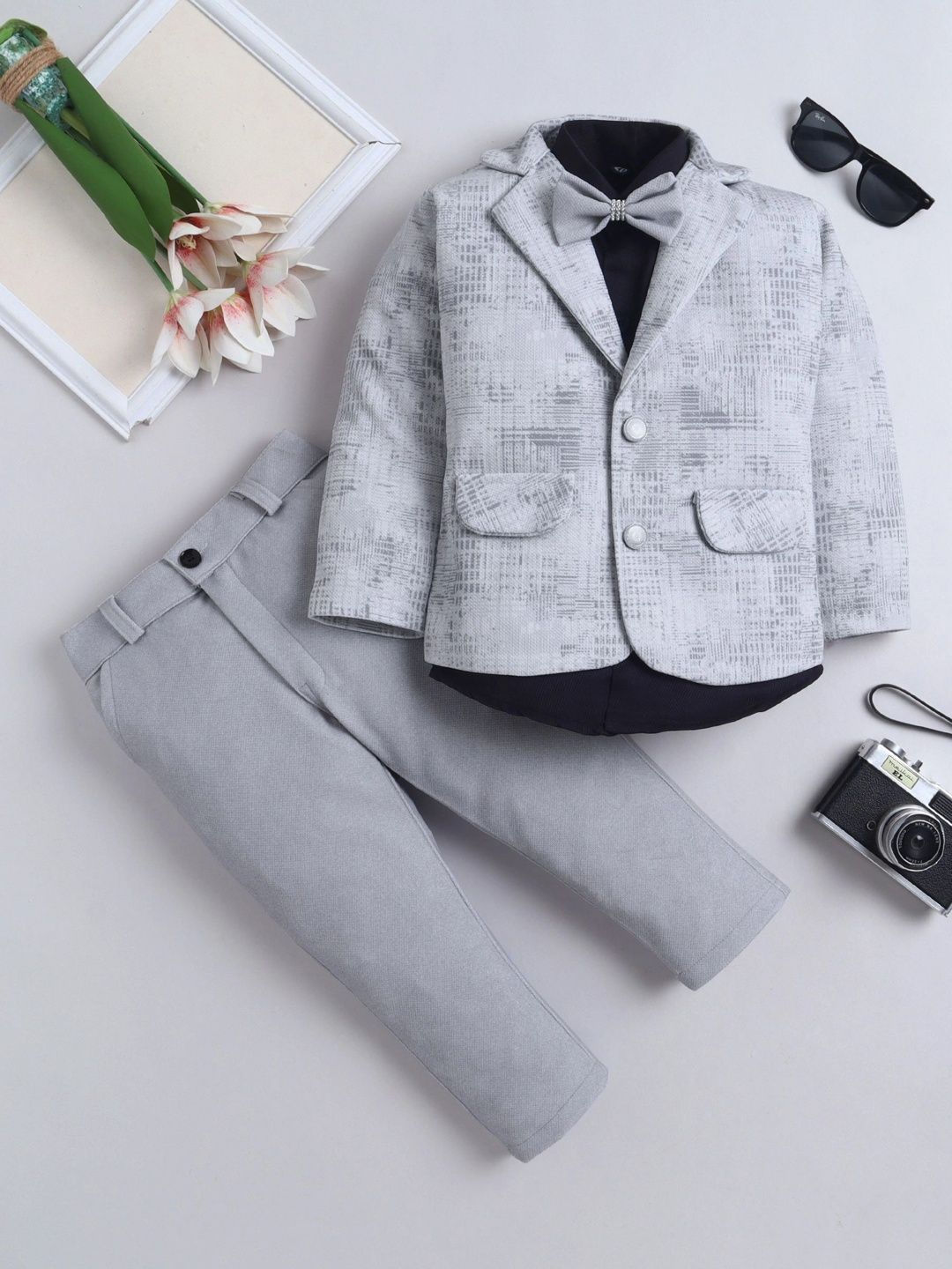Miss & Chief Boys Notched Lapel Single-Breasted Three-Piece Suit-picture-30