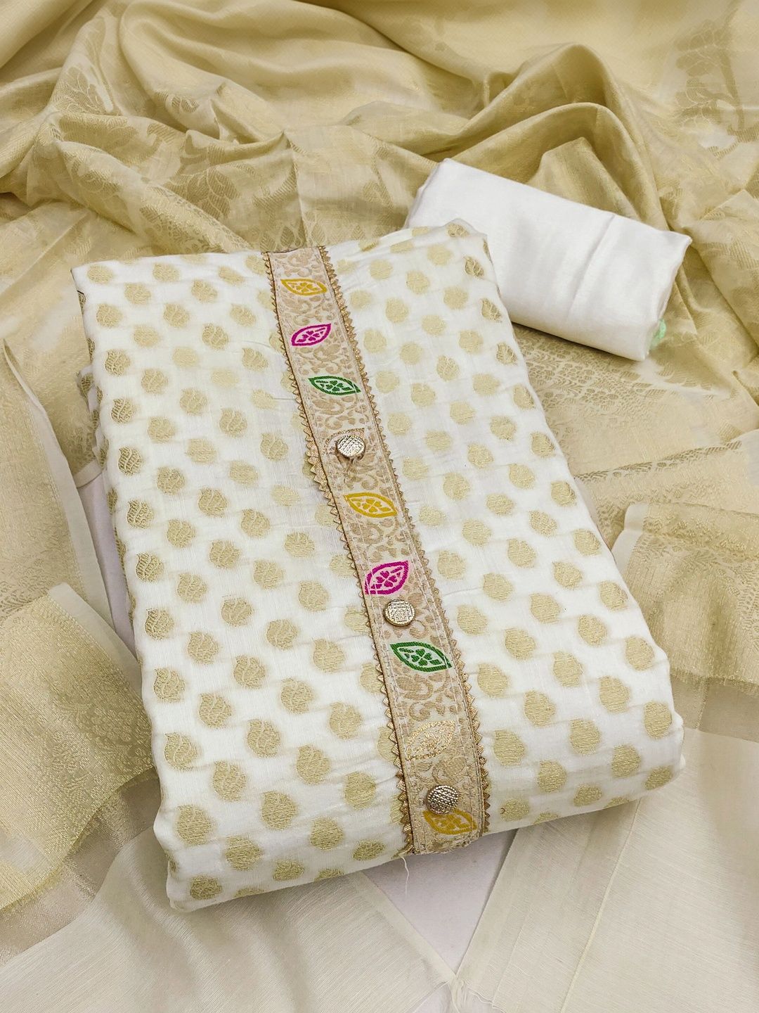 KALINI Semi-Stitched Dress Material-picture-21