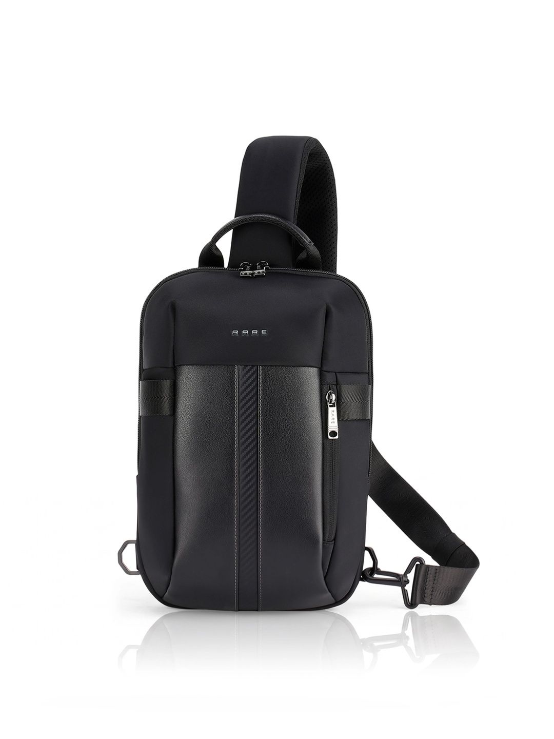 RARE RABBIT Unisex Contrast Detail Padded Backpack-image-17