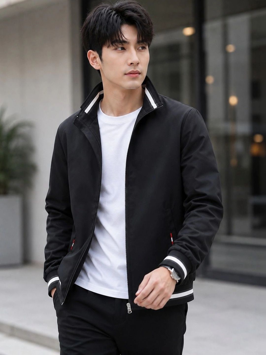 Moda Rapido Men Running Bomber Jacket-picture-50
