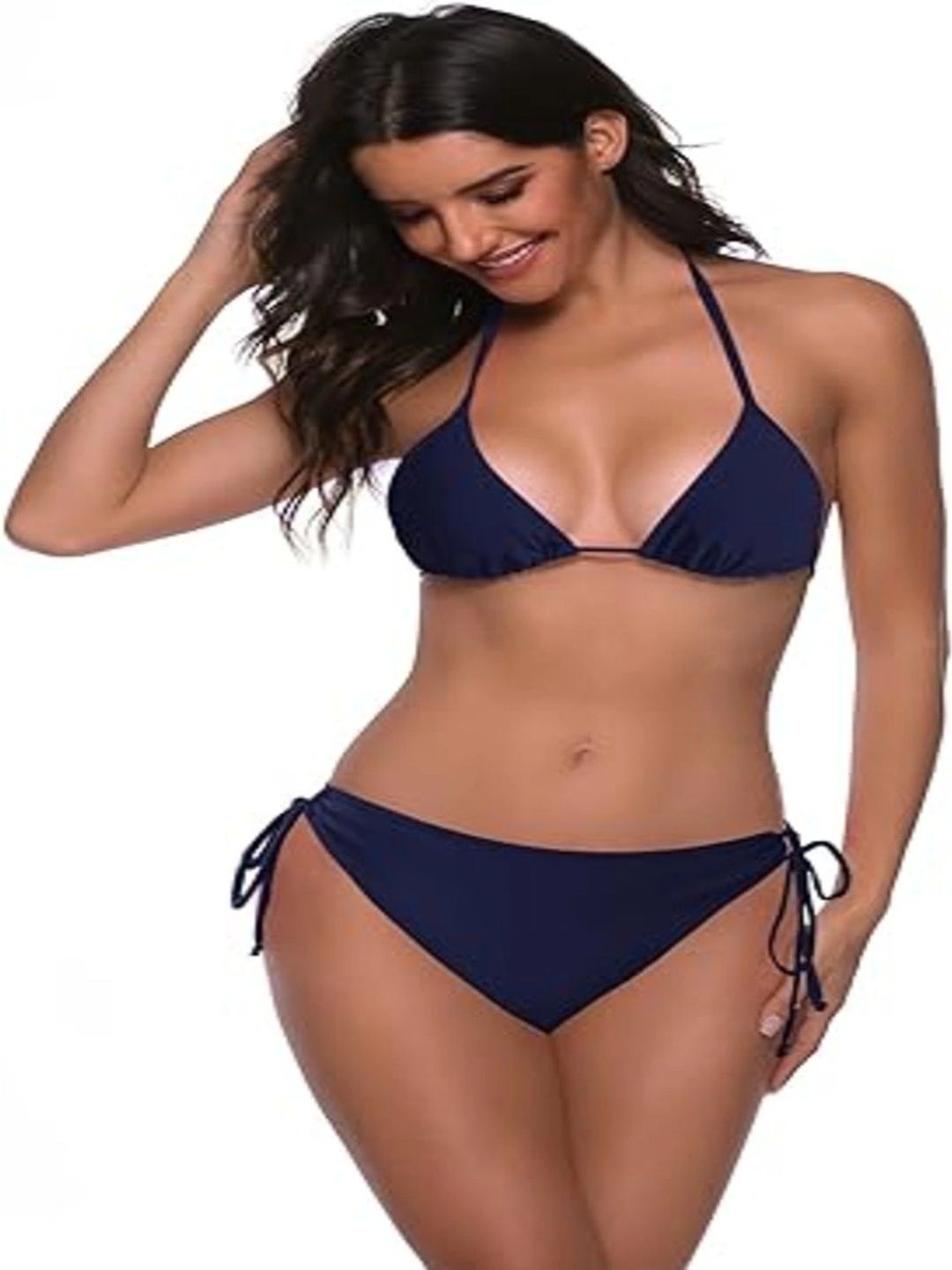VM Collections Halter Neck Stretchable Swim Bikini Set-picture-37