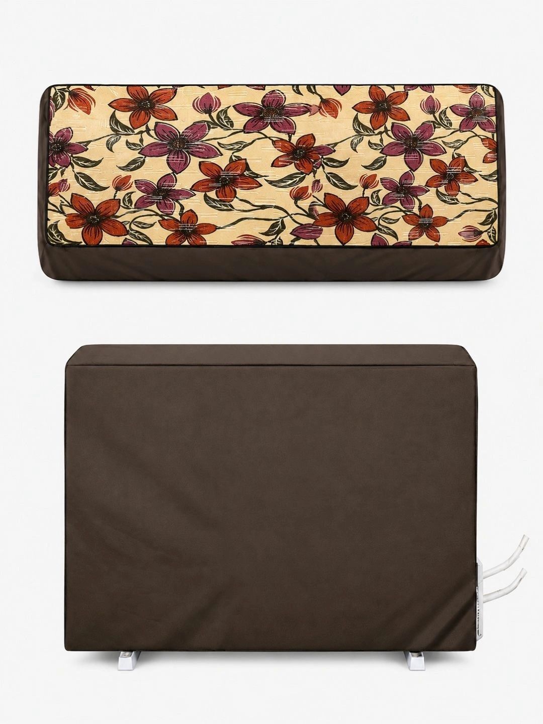 MW PRINTS 2 Piece Indoor and Outdoor 1.5 Ton Waterproof and Dustproof PVC AC Cover-picture-29