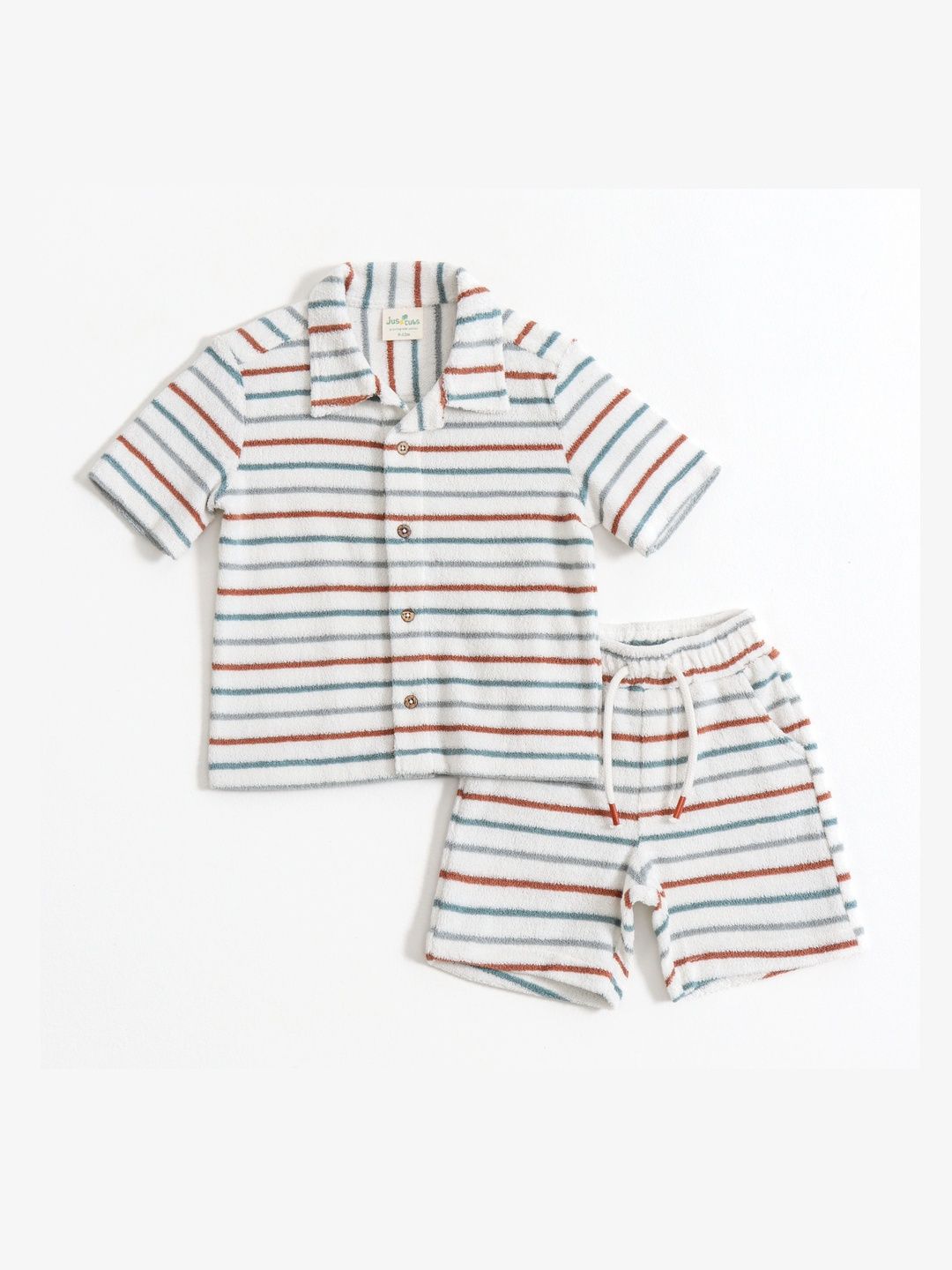 JusCubs Boys Striped Shirt with Shorts-picture-35