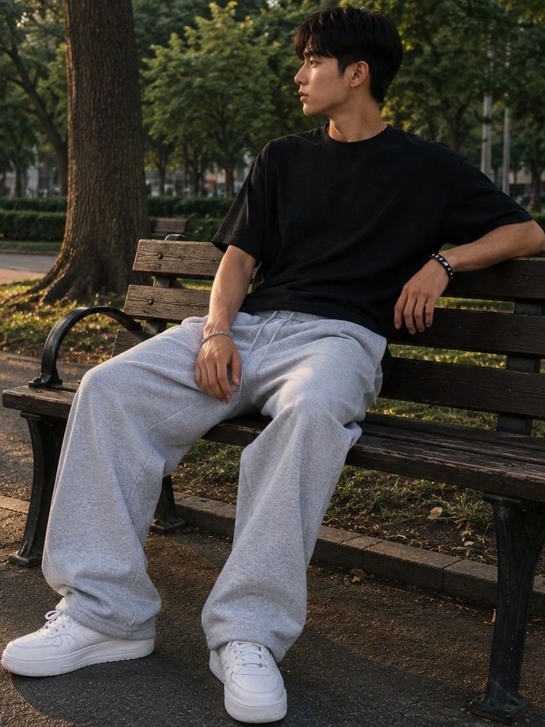 SYNZO Men Relaxed Easy Wash Trousers-picture-29