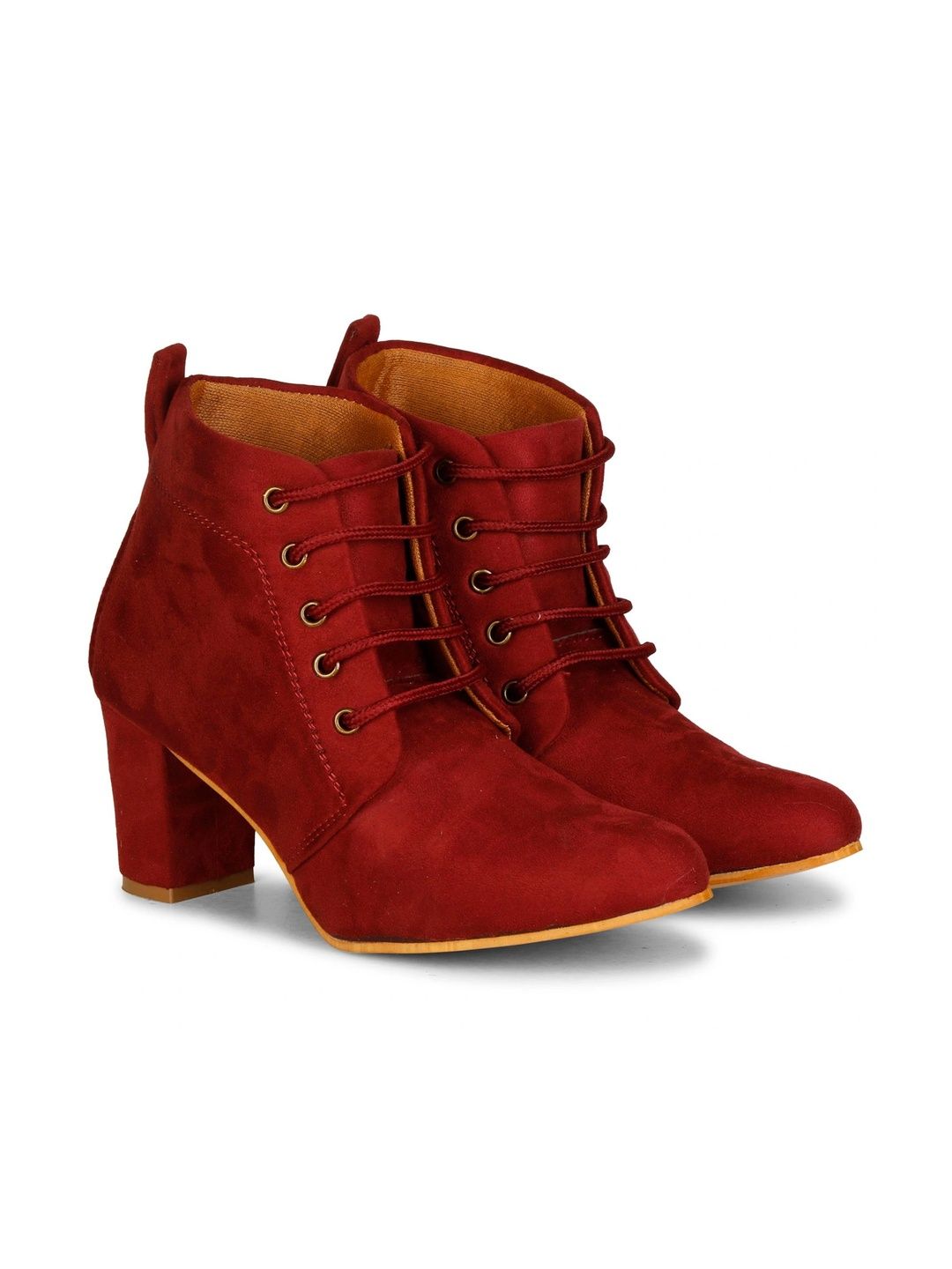 The Roadster Lifestyle Co Women Round Toe Lace-Ups Ankle Boots-picture-53