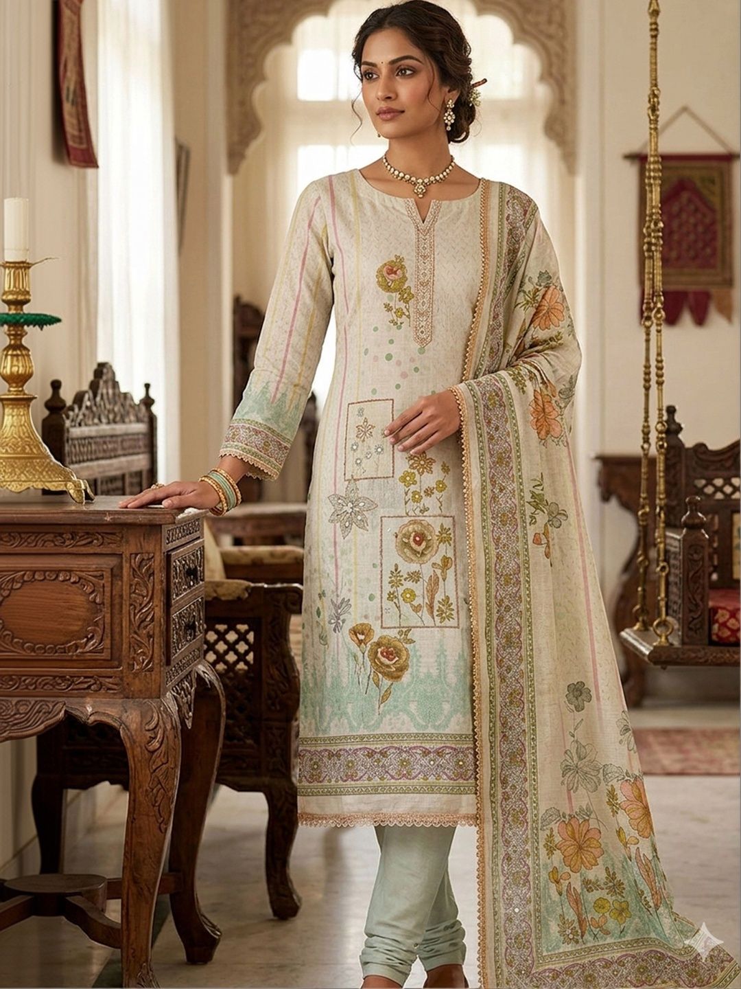 Maroosh Printed Unstitched Dress Material-picture-50