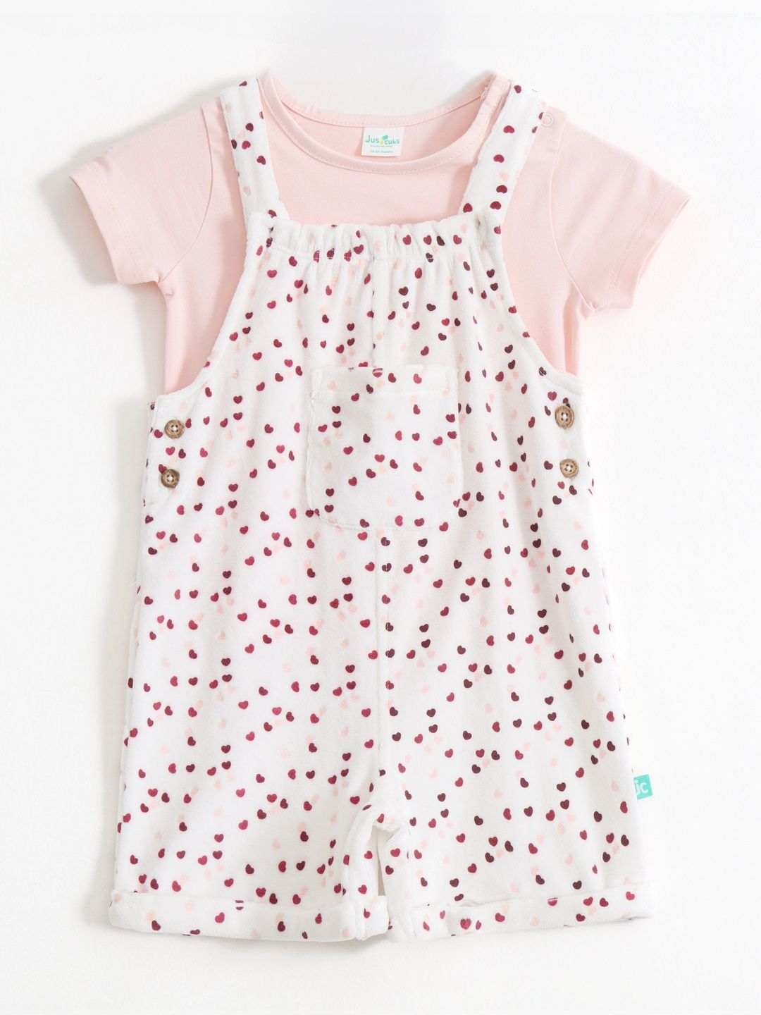 JusCubs Girls Conversational Cotton Straight Leg Dungarees-picture-34