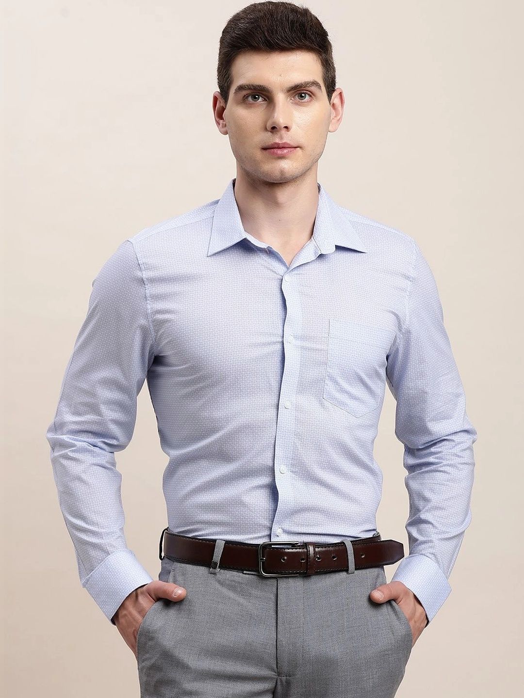 Turtle Men Standard Slim Fit Printed Formal Shirt-picture-17