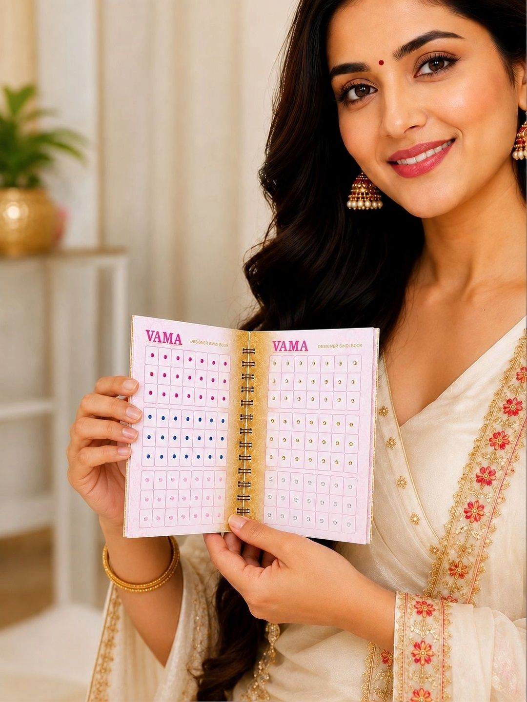 VAMA 504 2mm Round Bindi Booklet - Multi Color-image-30