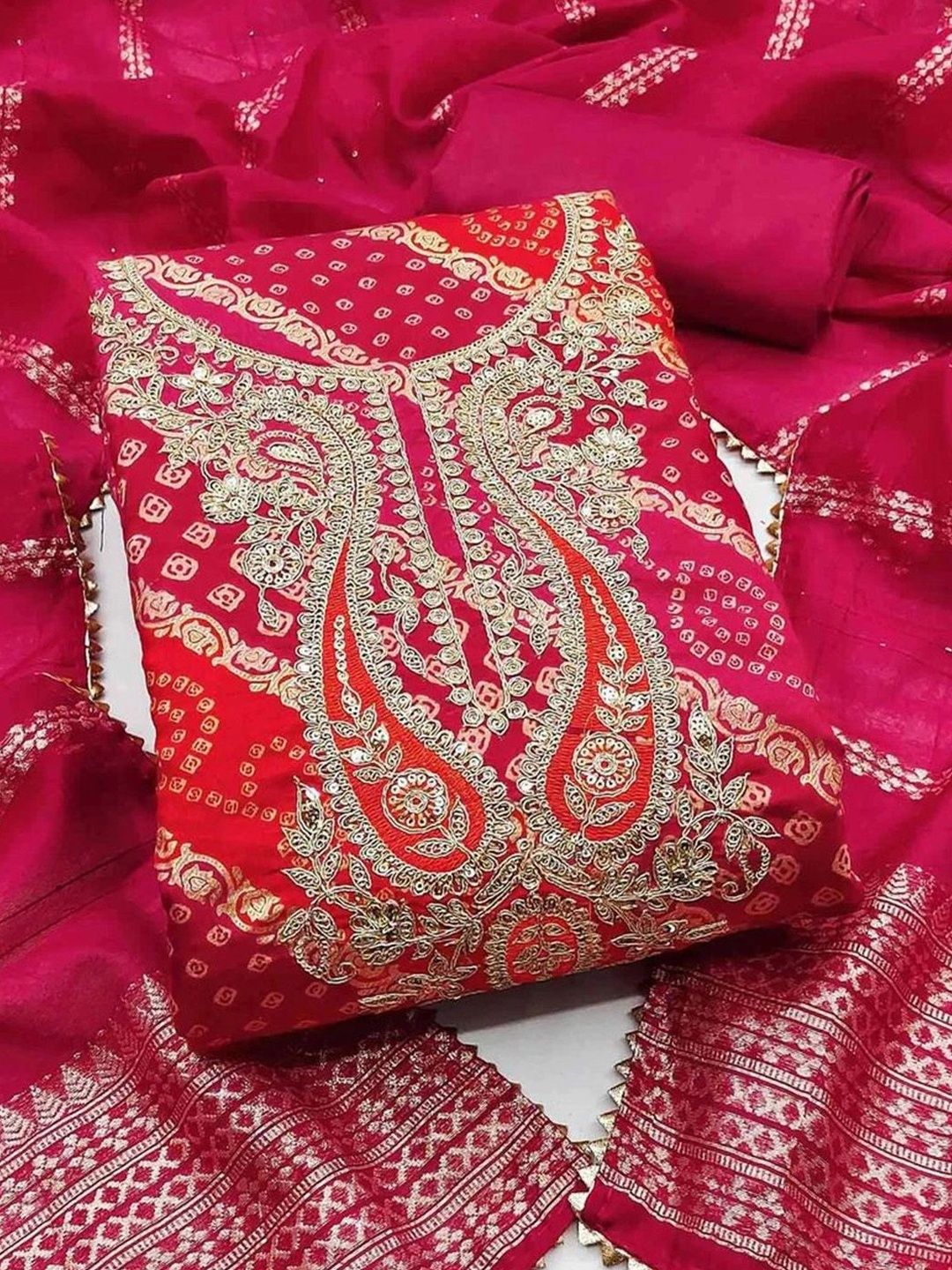 KALINI Embroidered Unstitched Dress Material-picture-38