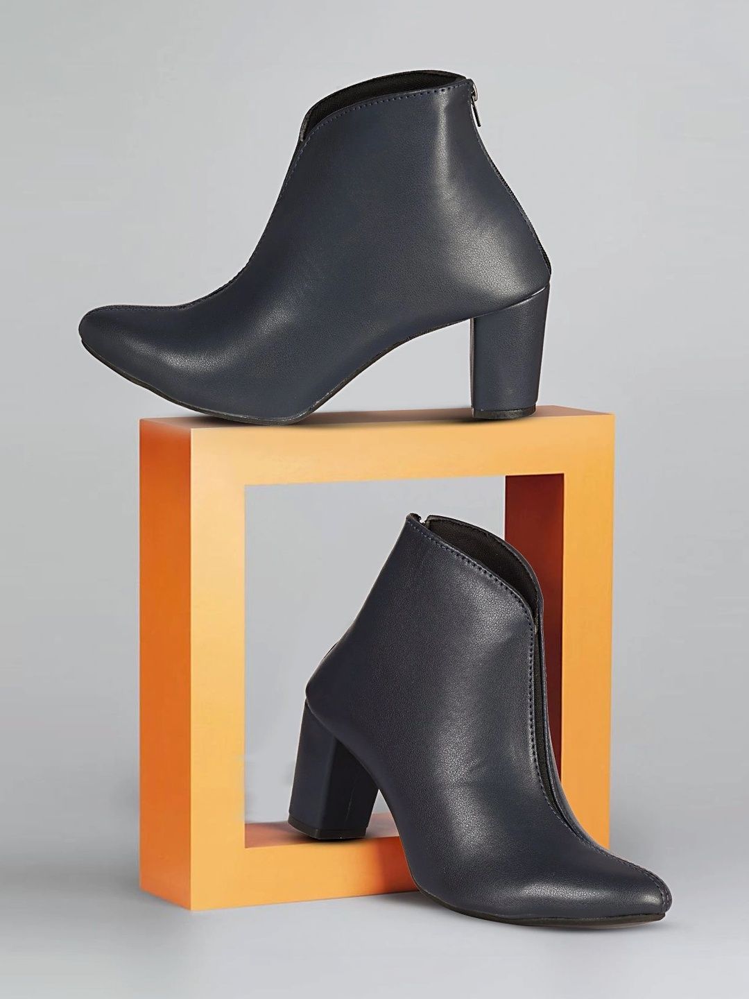The Roadster Lifestyle Co Women Pointed Toe Zip Ankle Boots-picture-15