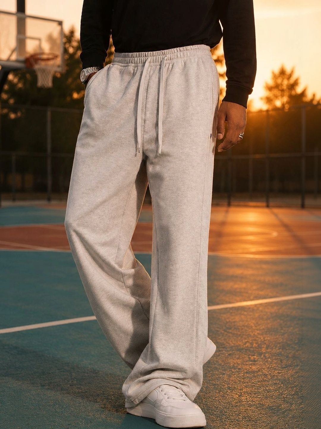 SYNZO Men Relaxed Easy Wash Trousers-picture-32
