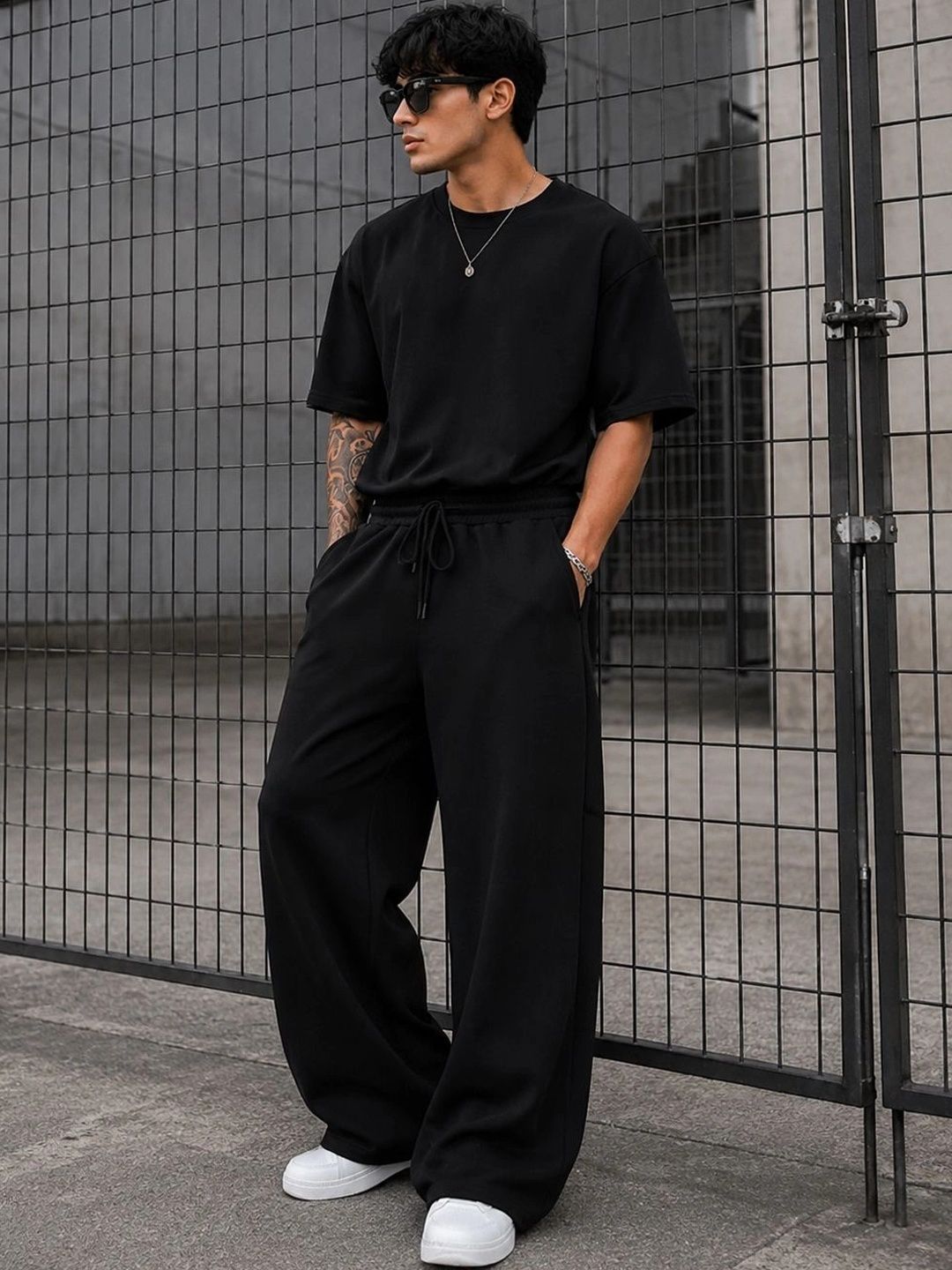 SYNZO Men Relaxed Easy Wash Trousers-picture-11