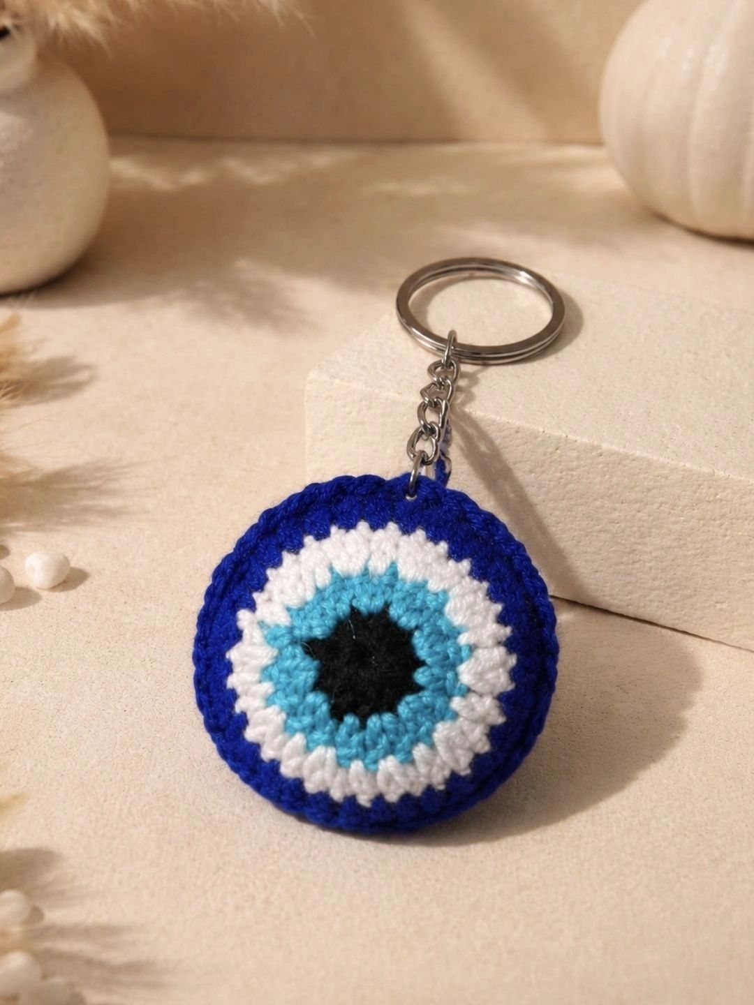 ISHKAARA Evil Eye Crochet Keychain-picture-18