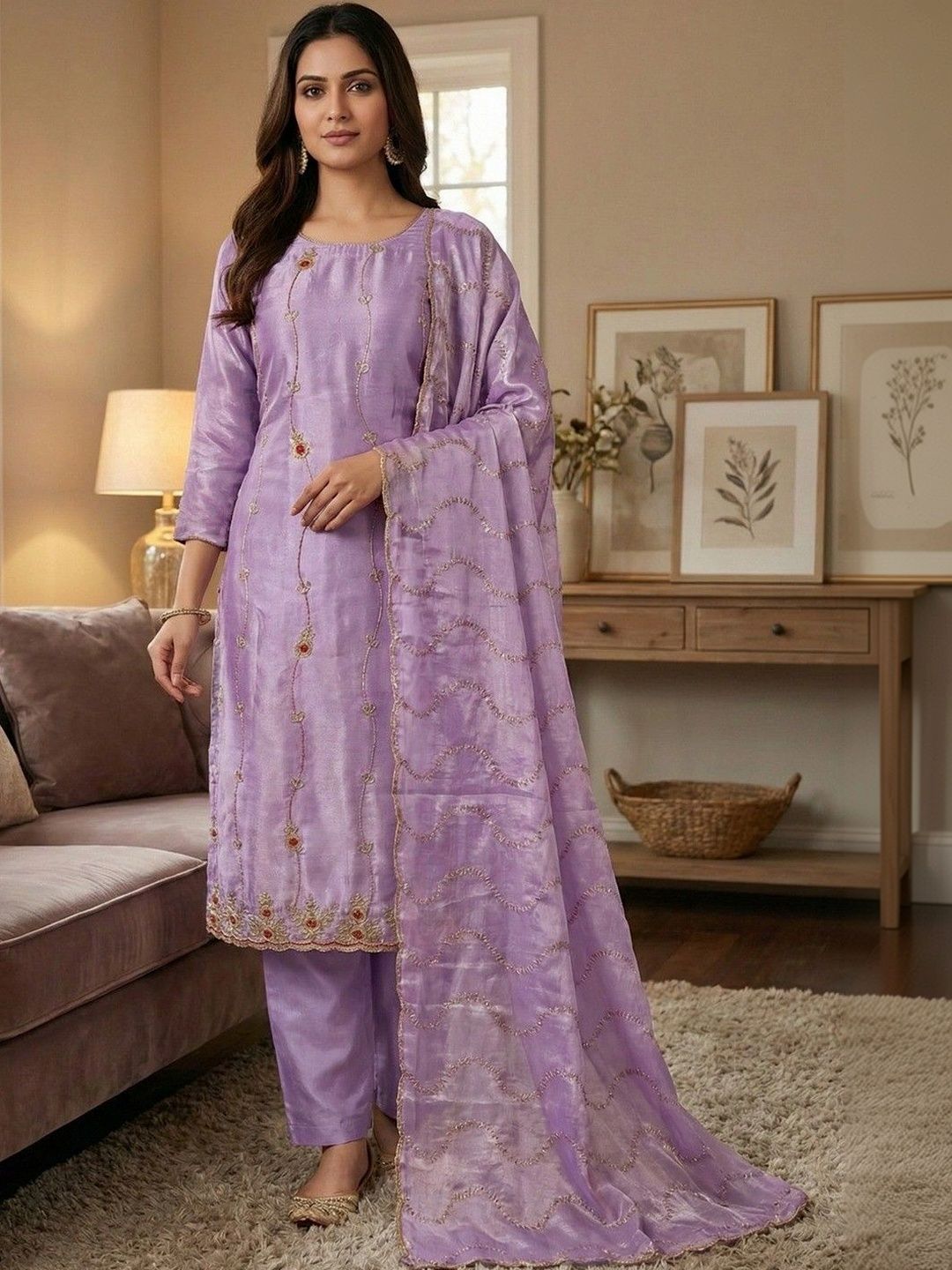 MANVAA Embroidered Unstitched Dress Material-picture-10